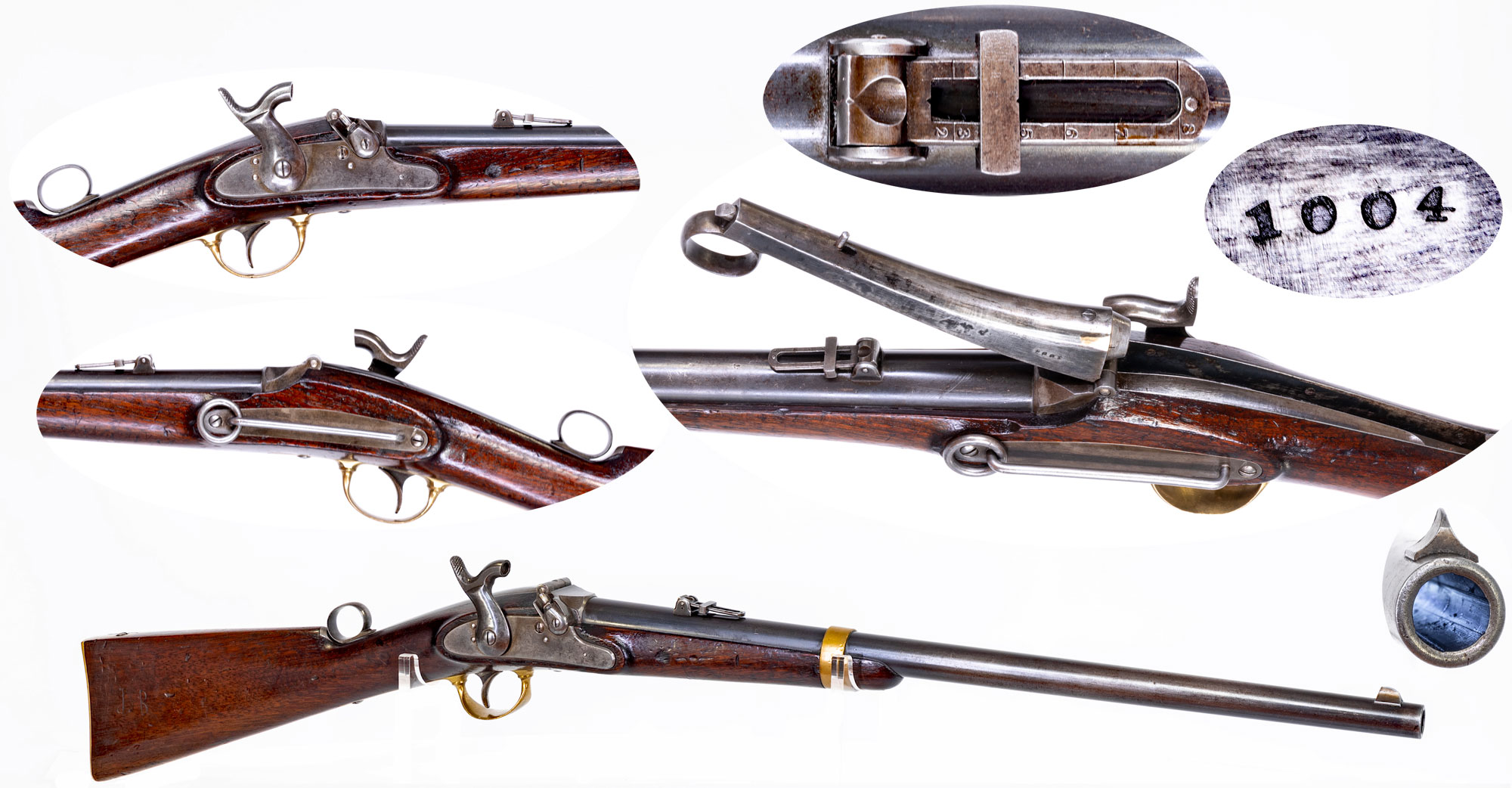 Image of Rare and Fine Joslyn Model 1855 "Monkey Tail" Carbine